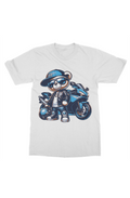 blue biker