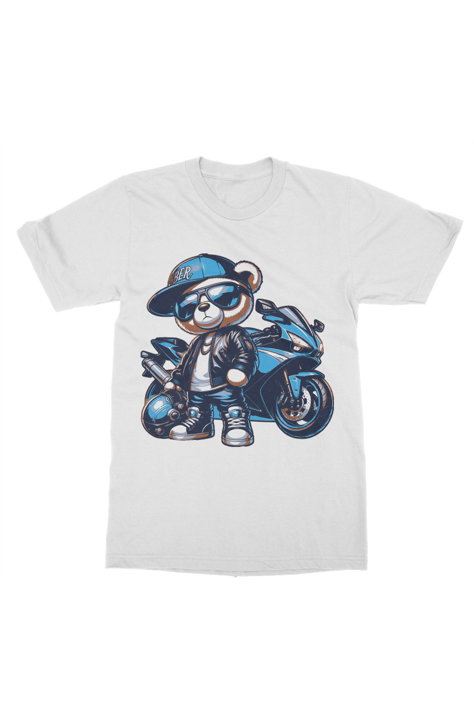 blue biker